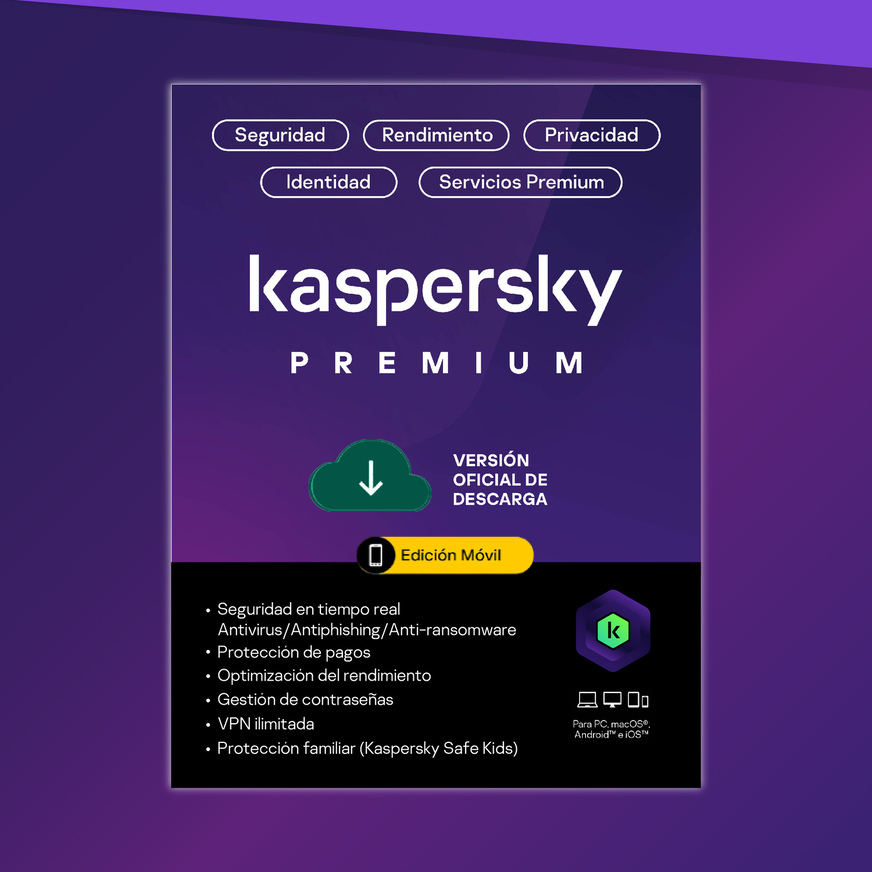 Kaspersky Premium Mobile 1 Usuario 1 Año