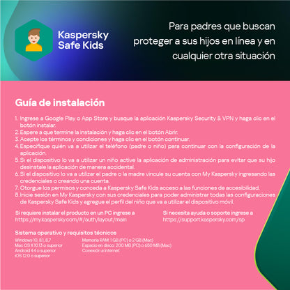 Kaspersky Safe Kids - 1 Usuario 1 año