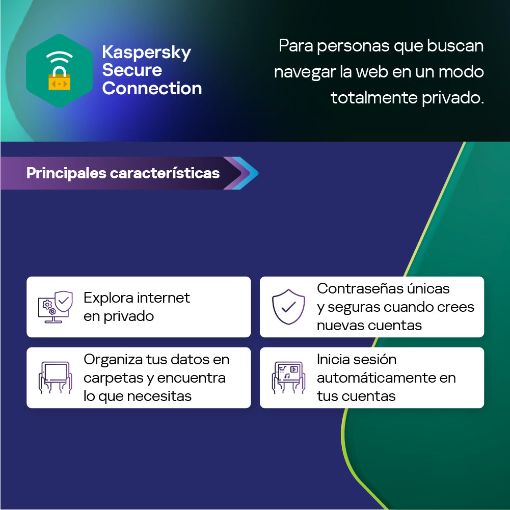 Kaspersky Secure Connection - 1 Usuario 5 dispositivos 1 año