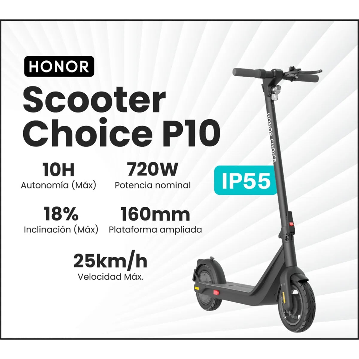 Patineta Eléctrica HONOR Choice P10 720W