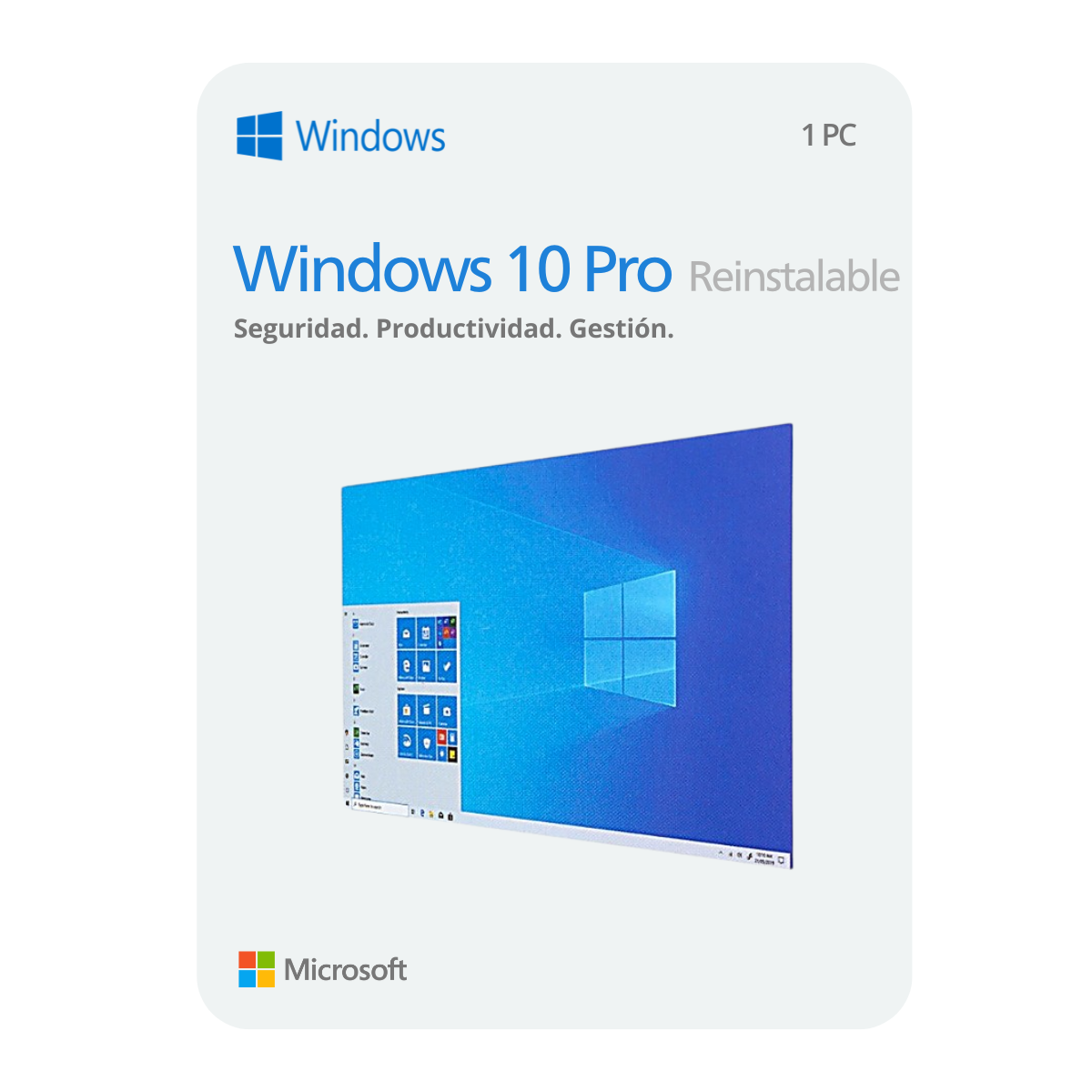 Windows 10 Pro Reinstalable - 1 PC